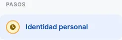 Paso Identidad personal en Verificación
