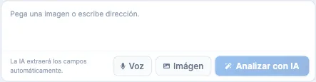 Voz, Imagen y Analizar con IA